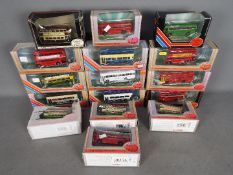 EFE - A fleet of 16 x boxed 1:76 scale bus models including #29604 Preston Bus Leyland ECW Olympian,