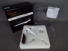 Gemini 200 - A British Airways Concorde model in 1:200 scale registration number G-BOAF. # G2BAW665.