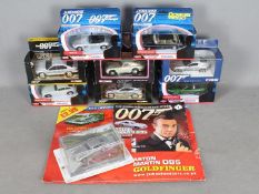 Corgi - GE Fabbri - A collection of 9 x boxed James Bond cars mostly in 1:36 scale including #