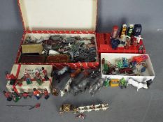Britains, Johillco, Dinky, Others - An interesting collection of metal and plastic figures,