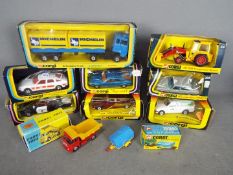 Corgi - A group of 10 x boxed vehicles including # 1109 Ford Michelin articulated lorry,