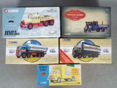 Corgi - A collection of 5 x boxed limited edition trucks including # 17905 Heavy Haulage Scammell