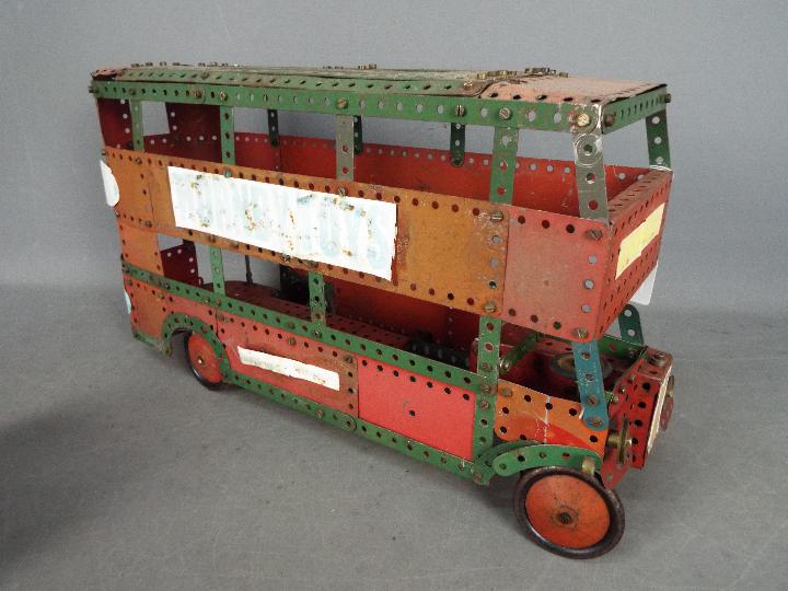 Meccano - A built Meccano London style Double Decker Bus.