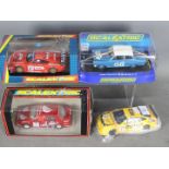 Scalextric - A group of 4 x slot cars including Opel Calibra DTM,