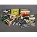 Highway Models - Corgi - Dinky - A collection of 28 x items of part built or modified bus models