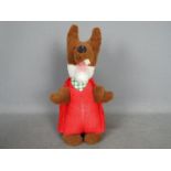 A vintage Basil Brush soft toy measuring approximately 40cms in height.