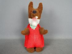 A vintage Basil Brush soft toy measuring approximately 40cms in height.