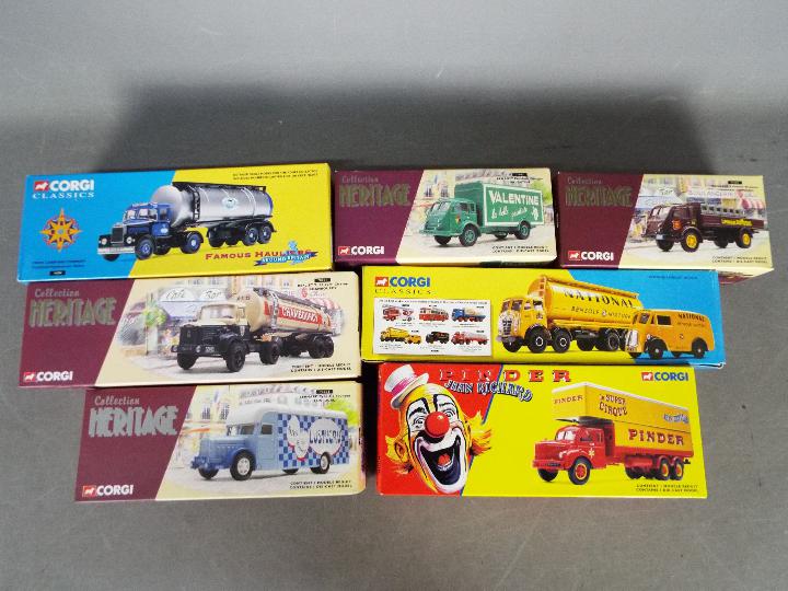 Corgi Classics - Seven boxed Corgi Classics 1:50 Commercial Vehicles.