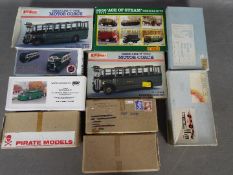 Merit - Little Bus Company - Pirate Models - A collection of 10 x boxed bus model kits in 1:76