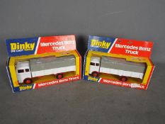 Dinky - 2 x boxed # 940 Mercedes Benz truck models,