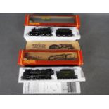 Hornby - two OO gauge locomotives comprising County class locomotive and tender 4-4-0 'County of