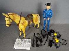 Marx - An unboxed Marx 'General Custer' 12" action figure with equipment sheet and some accessories