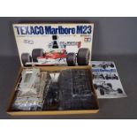 Tamiya - A vintage boxed Tamiya BS1216 Texaco Marlboro McLaren M23 1:12 'Big Scale' plastic model