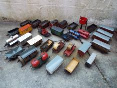 Hornby - a large collection of O gauge predominantly tin-plate rolling stock to include several
