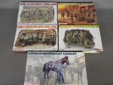 Dragon - A collection of 5 boxed 1:35 scale plastic military model figure kits.