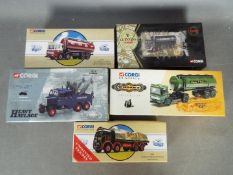 Corgi - A collection of 5 x boxed limited edition trucks including # 17502 Scammell Constructor