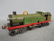 Hornby - an O gauge tank locomotive 4-4-4T, L&NER lined green livery with red side plates,
