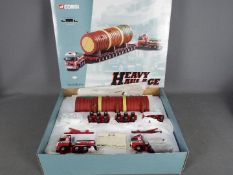 Corgi - A limited edition Heanor Heavy Haulage set # CC12403 with 2 x Volvo FH ballasted tractors,