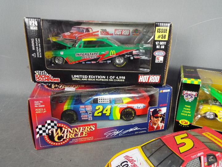 Racing Champions - A collection of 4 x American race cars in 1:24 scale, - Image 2 of 3