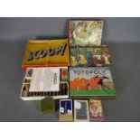 Quality of vintage games to include Totopoly, Scoop, Continuo, Crazy Eights,