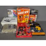 Atari - MB Games - Ideal - A collection of vintage game items including a boxed Atari 410 programme