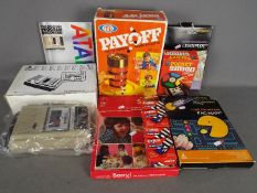 Atari - MB Games - Ideal - A collection of vintage game items including a boxed Atari 410 programme