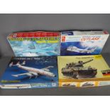 Hobby Craft - Heller - Esci - A group of 4 x model kits in various scales including # 80314