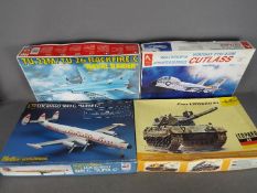 Hobby Craft - Heller - Esci - A group of 4 x model kits in various scales including # 80314