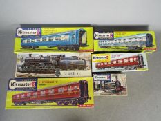 Airfix, Kitmaster - Six boxed vintage plastic OO scale railway model kits.