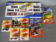 Corgi, Corgi juniors - Seven boxed / carded diecast model vehicles from Corgi.