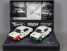 Spirit - A BMW 2002 Nurburgring 1968 set containing number 9 and 10 cars driven by Dieter Queste