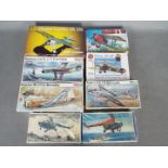 ESCI, Airfix, Frog, Other - Eight boxed 1:72 scale plastic model military aircraft kits.