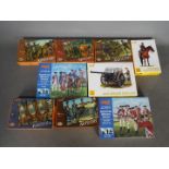Imex; HaT - A collection of nine boxed 1:72 scale plastic model soldier kits.