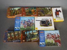 Imex; HaT - A collection of nine boxed 1:72 scale plastic model soldier kits.