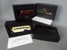 Corgi - J.C.Haigh - 2 x limited edition code 3 buses by J.C. Haigh for Toytown Models, a Bedford O.