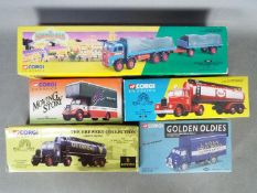 Corgi - A collection of 5 x boxed limited edition trucks including # 16301 Scammell Highwayman