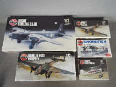 Airfix,- Five boxed plastic 1:72 scale military aircraft model kits.