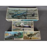 Airfix,- Four boxed vintage Airfix 1:72 scale plastic model kits.