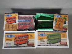 Corgi Mettoy - 2 x limited edition tinplate Routemaster bus models # MT00103 London Transport bus