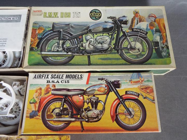 Airfix - Three vintage plastic model motorcycle kits. - Image 3 of 4