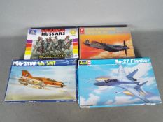 Italeri - Revell - Hobby Craft - A collection of 4 x model kits in various sizes including French