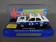 Scalextric -a 1:32 scale Scalextric UK Slot Car Festival Limited Edition Ford Escort Mk 1 1970