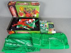 Subbuteo - A boxed Manchester United Subbuteo Set which includes pitch and appears in playworn