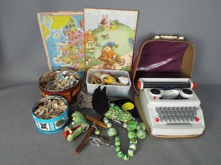Pelham, Victory Jigsaw, Petite Typewriter - A mixed lot of vintage children's 'toys and puzzles.
