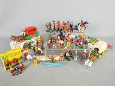 Timpo - Crescent - Britains - A collection figures and accessories including 44 x metal figures and