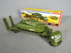 Dinky - A boxed AEC Artic Transporter with Chieftain Tank. # 616.