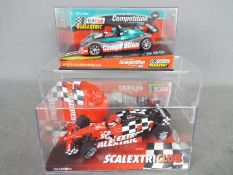 Scalextric - two Scalextric Club racing cars by Tecnitoys,