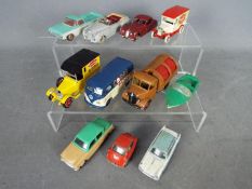 Dinky Toys, Corgi Toys, Matchbox - 11 unboxed diecast model vehicles.