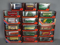 EFE - 18 boxed 1:76 scale diecast model buses by EFE.