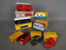 Dinky - A collection of 7 x boxed vehicles including # 295 Atlas Autobus, # 190 Caravan,